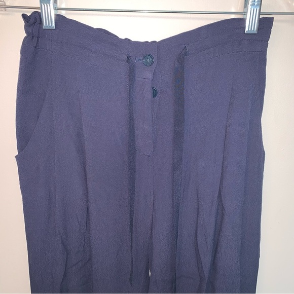 Wilfred Grey / Blue Tapered Trousers with Elastic Waistband XS - Picture 4 of 7